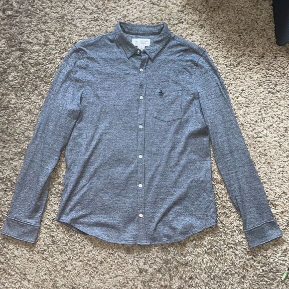 Original Penguin Chamois Casual Buttondown Shirt - Picture 2 of 6